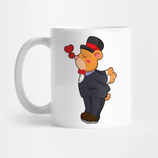 Bear as Groom with Suit & Hat Mug